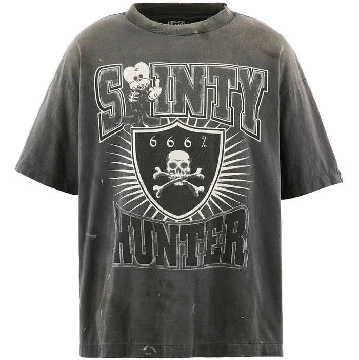 BH_SS T-SHIRT/SAINTY HUNTER/BLK / BLK