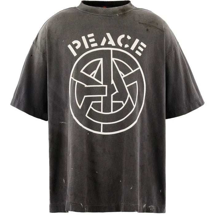 BKM_SS T-SHIRT/PEACE / BLK