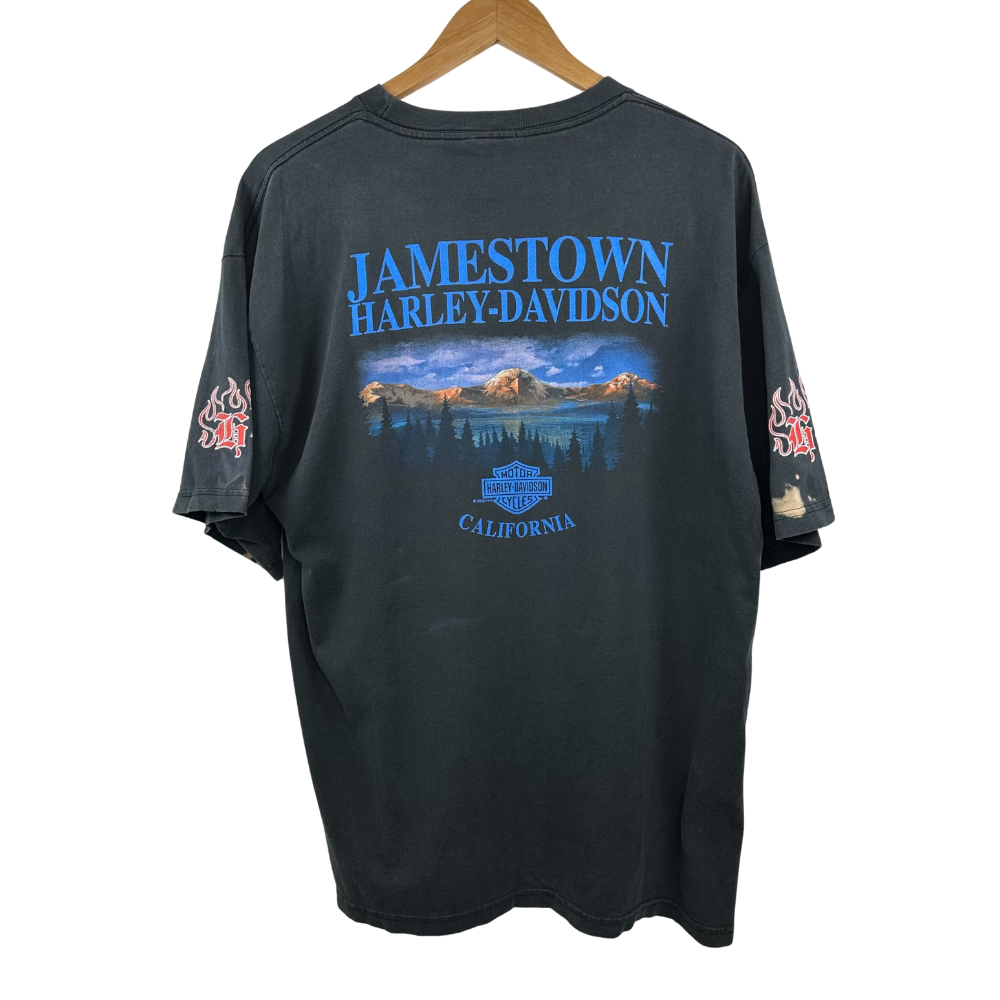 Harley-Davidson Gothic Logo T-Shirt – Swarovski Custom – XL – Black