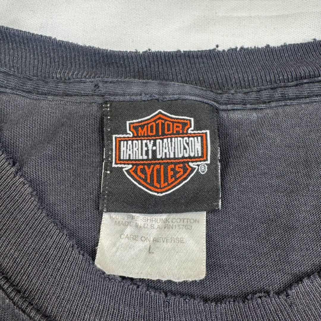 Vintage Harley-Davidson Engine Flames Tee