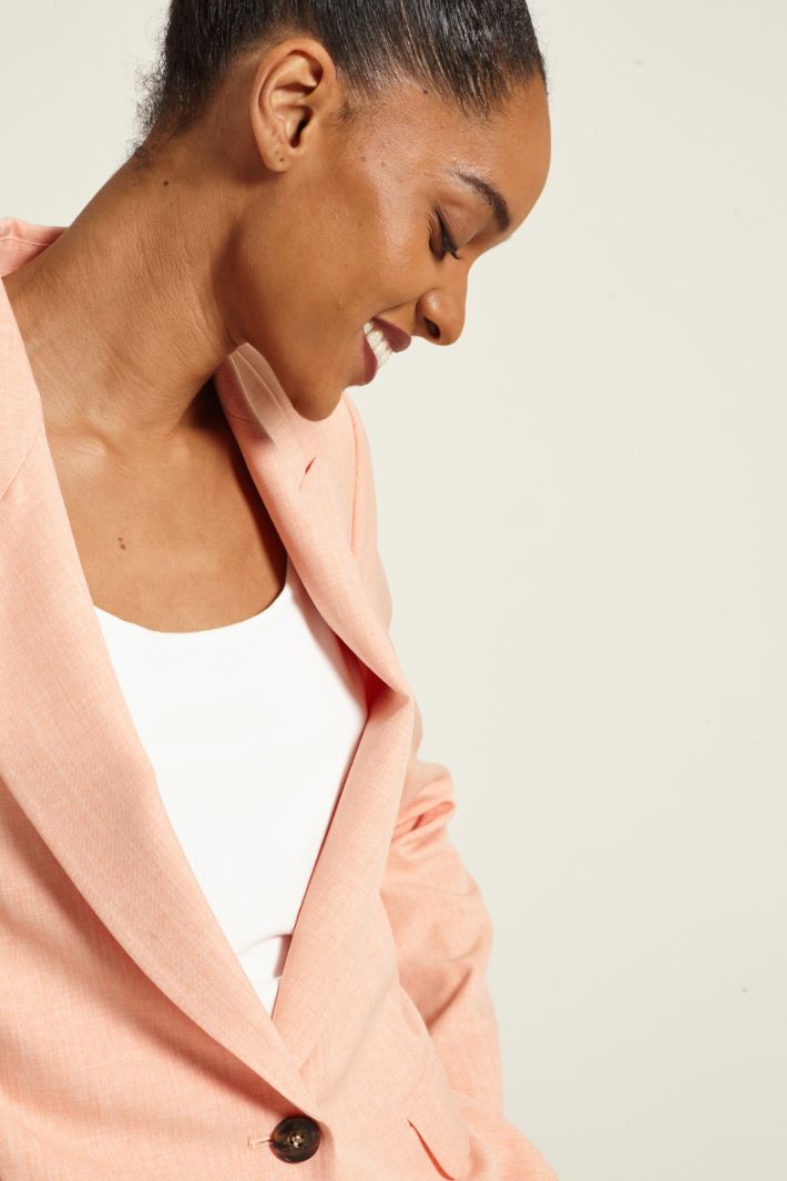 DIFFUSIONETESSILE/INTREND/ANNICA/Flowing jacket/PEACH PINK