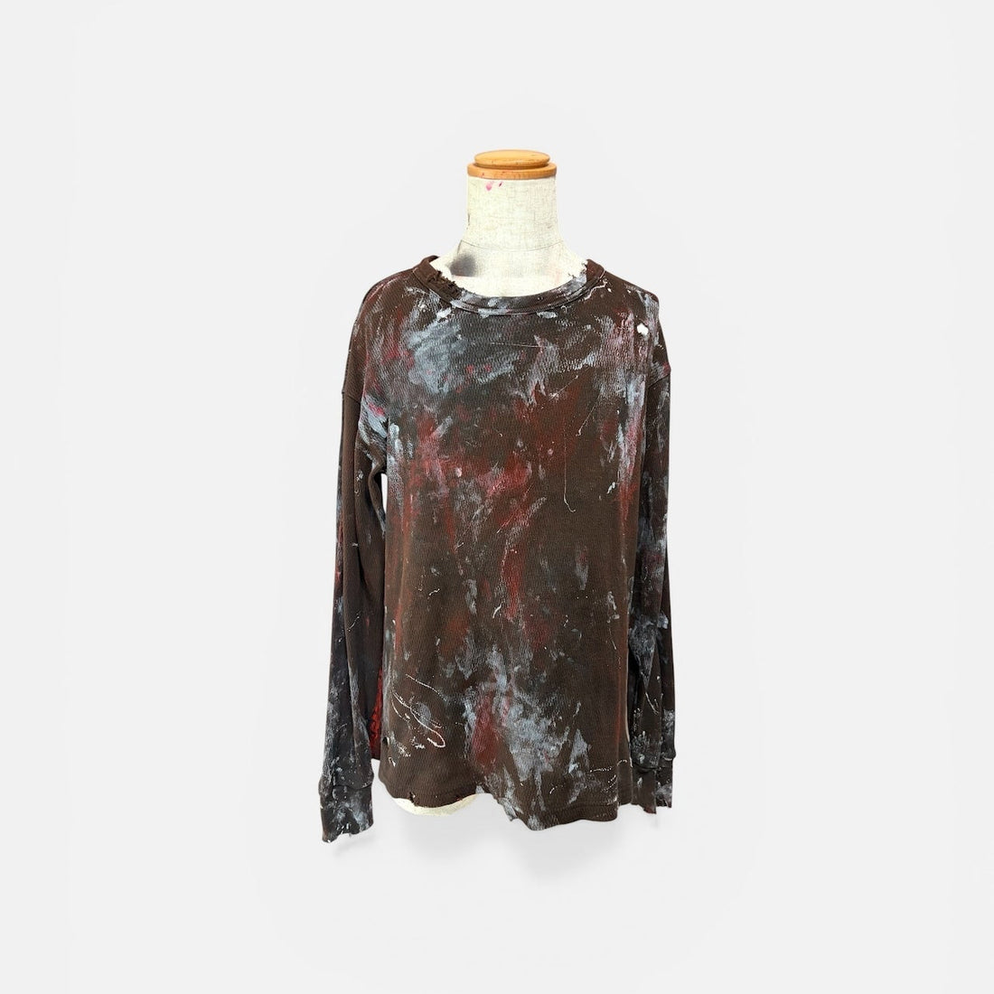 Bleach & Damage Waffle Long-Sleeve Tee