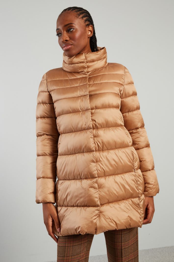 DIFFUSIONETESSILE/INTREND/ADRIA/hooded down jacket/CAMMELLO