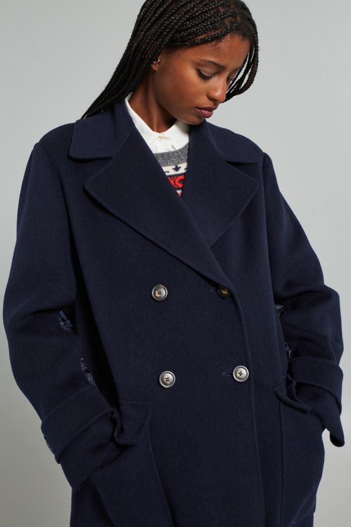 Z/DIFFUSIONETESSILE/INTREND/TRONTO/Coat with padded insert/Blue