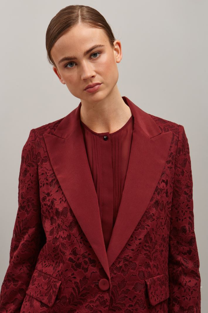 CANZONE Lace tuxedo jacket