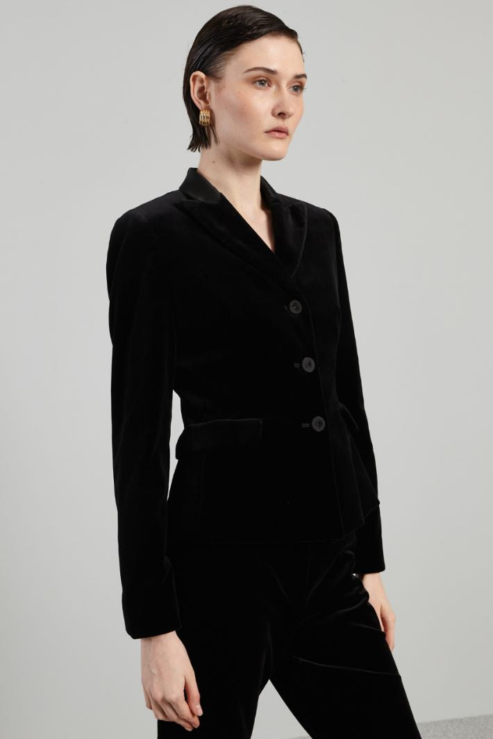 ZELOTA Cotton velvet blazer