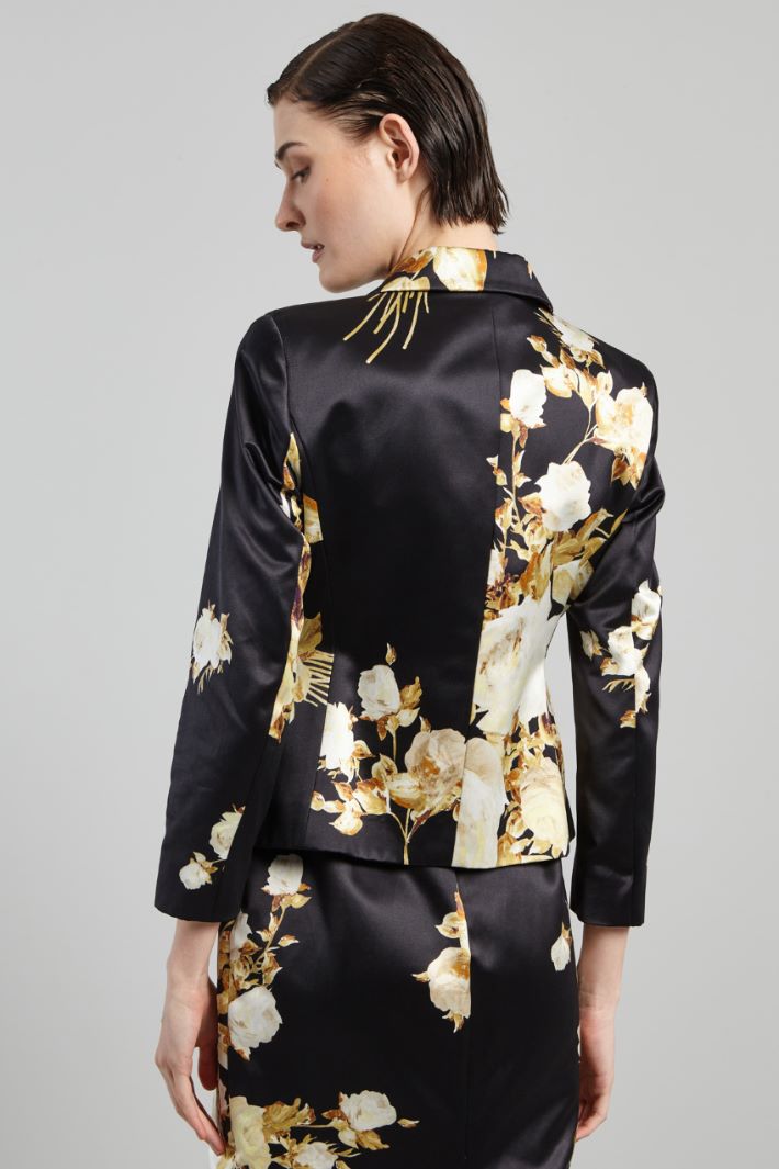 LORENA Printed duchesse blazer