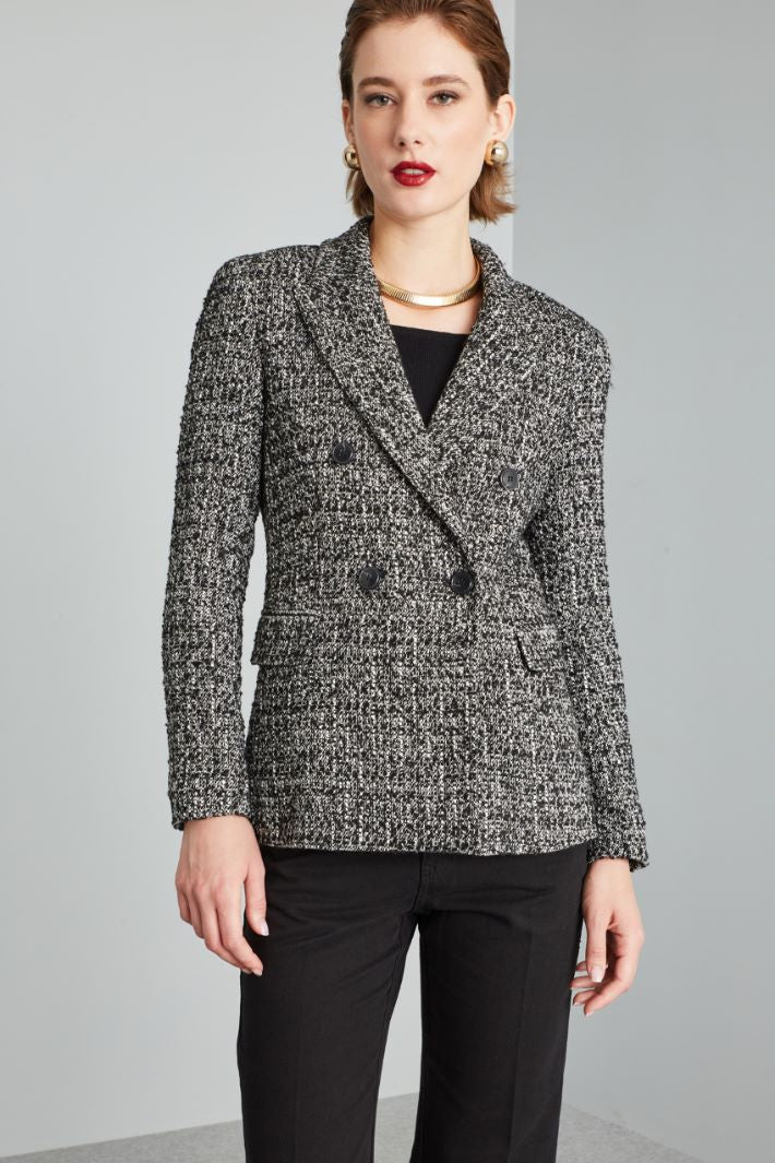 MERLINO Buttoned tweed blazer