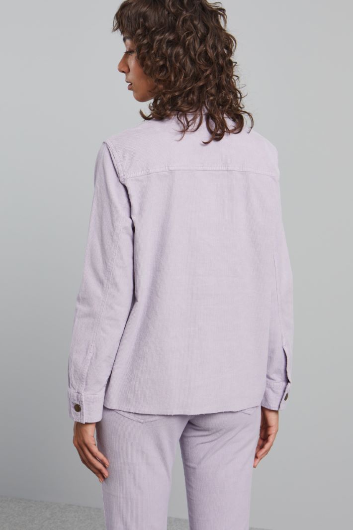 DIFFUSIONETESSILE/INTREND/ARBITRO/Cotton Corduroy Jacket/LILAC