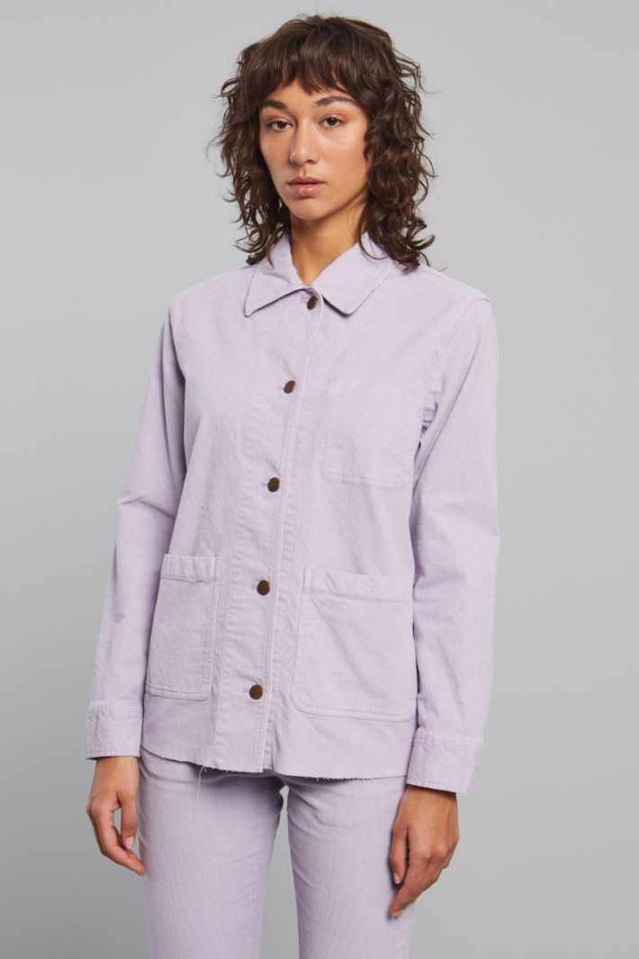 DIFFUSIONETESSILE/INTREND/ARBITRO/Cotton Corduroy Jacket/LILAC