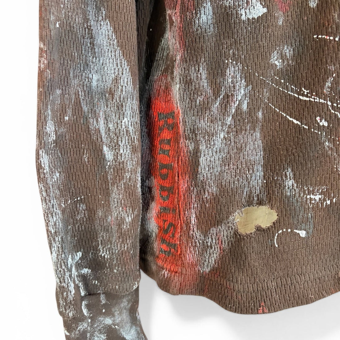 Bleach & Damage Waffle Long-Sleeve Tee