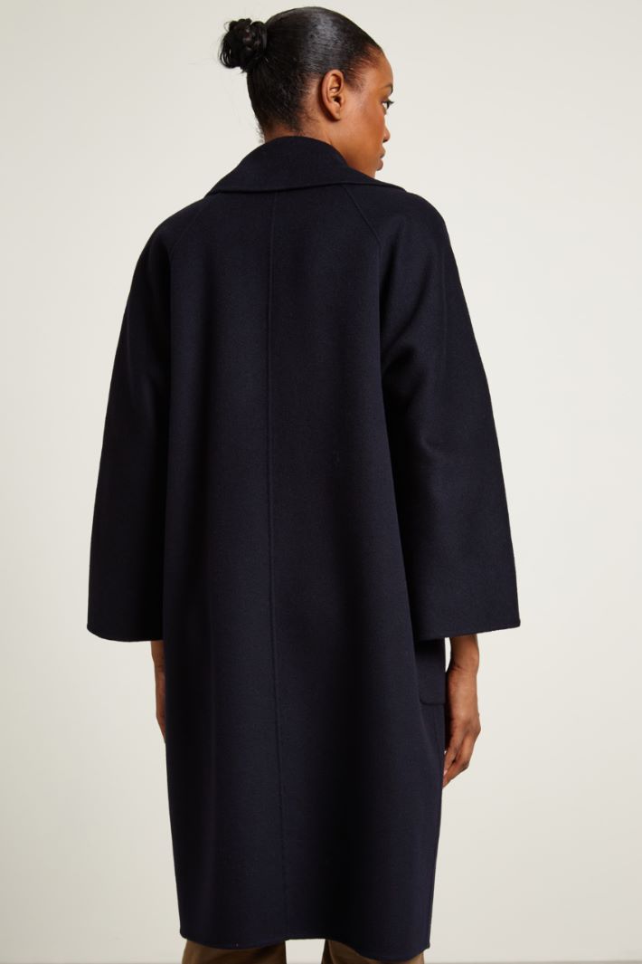 DIFFUSIONETESSILE/INTREND/1SELZ/Double wool coat/Night blue