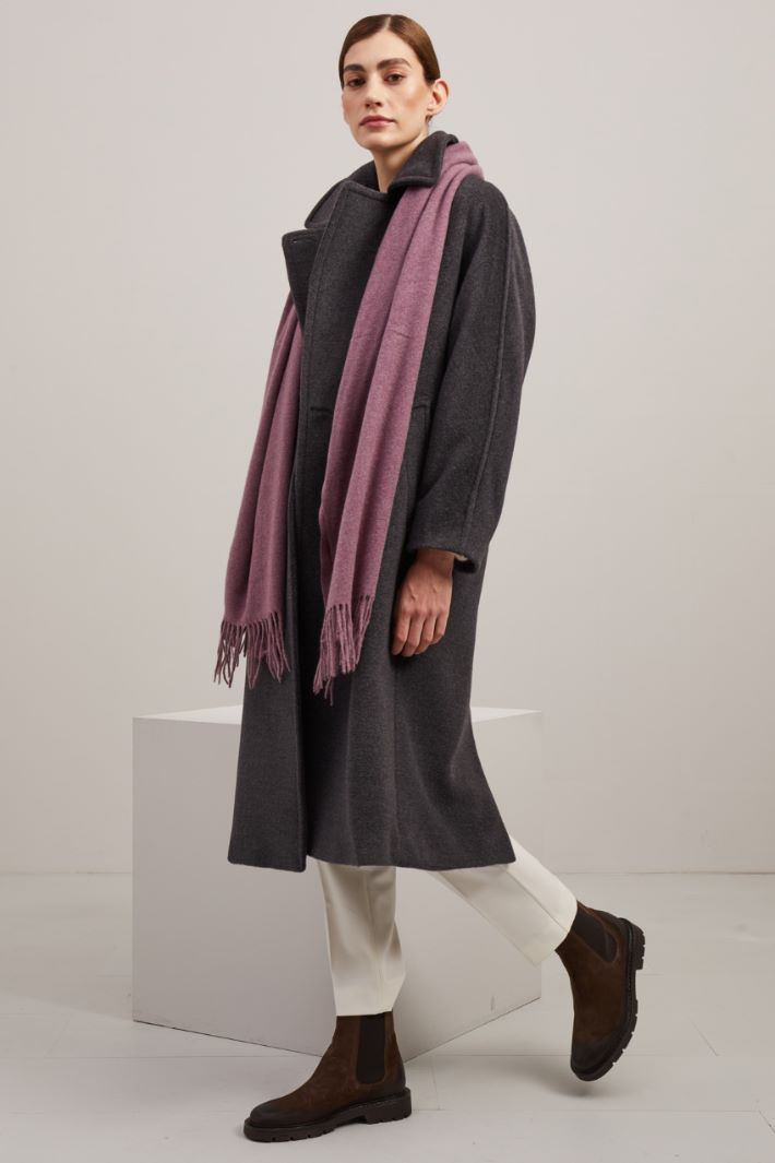 DIFFUSIONETESSILE/INTREND/6MORFEO/Double-breasted coat/Anthracite