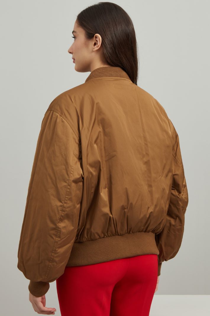 DIFFUSIONETESSILE/INTREND/1HATELEY/padded bomber jacket/CARAMELLO