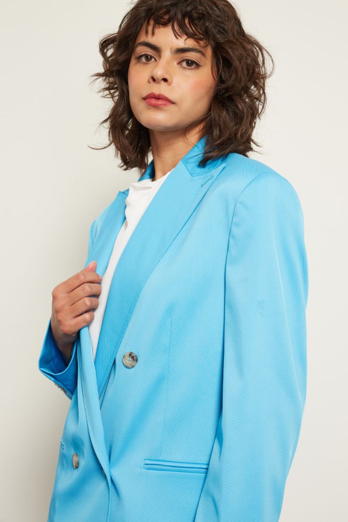 DIFFUSIONETESSILE/INTREND/CANDLE/Double-Breasted Blazer/lightblue