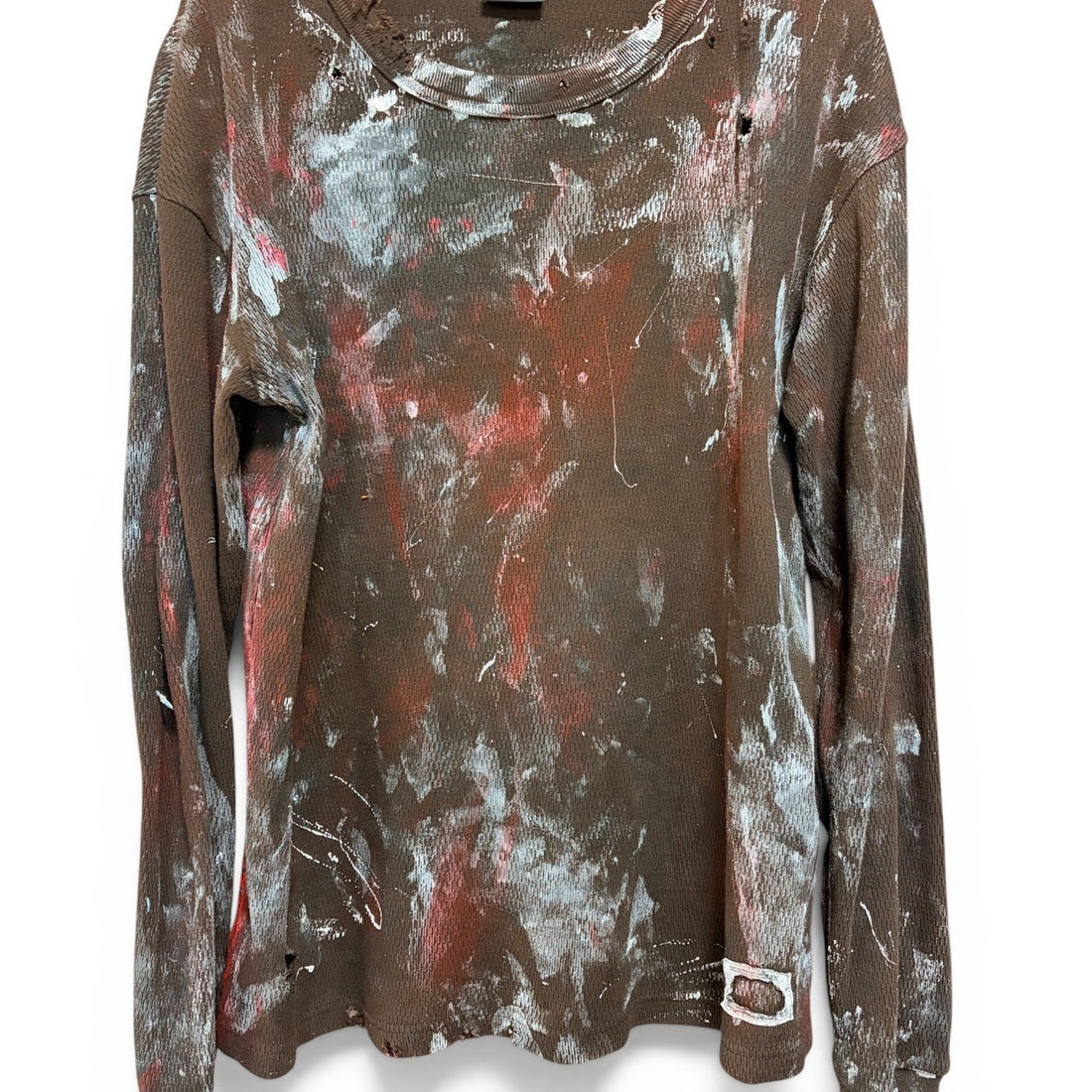 Bleach & Damage Waffle Long-Sleeve Tee