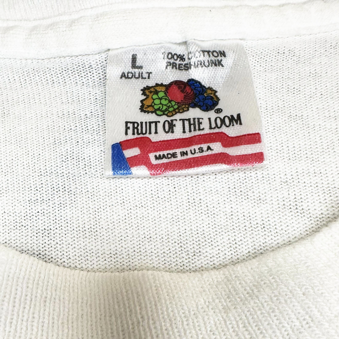 90S FORREST GUMP OFFICIAL BALLOT L FRUIT OF THE LOOM ネックタグ MADE IN USA