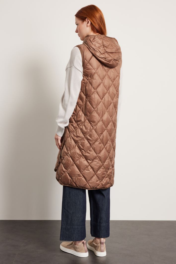 DIFFUSIONETESSILE/INTREND/GISOFT/long vest with hood/CAMMELLO