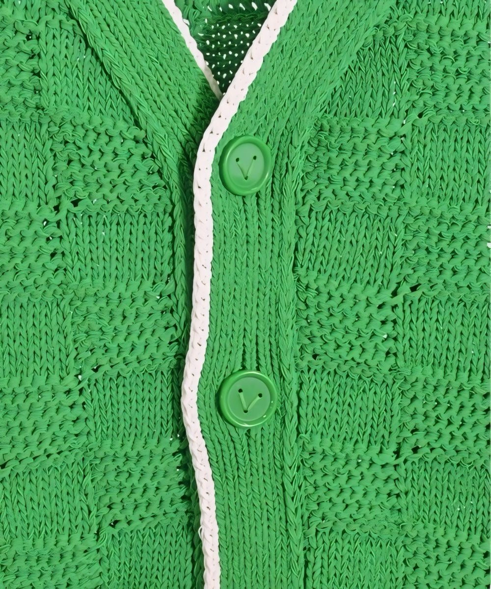 Intarsia cardigan