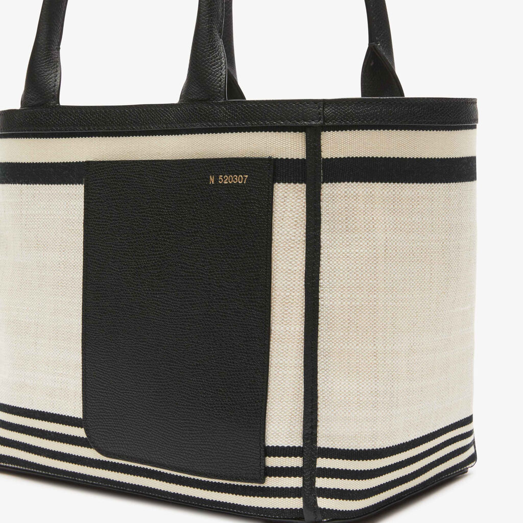 Mini Linear Fabric Tote Bag