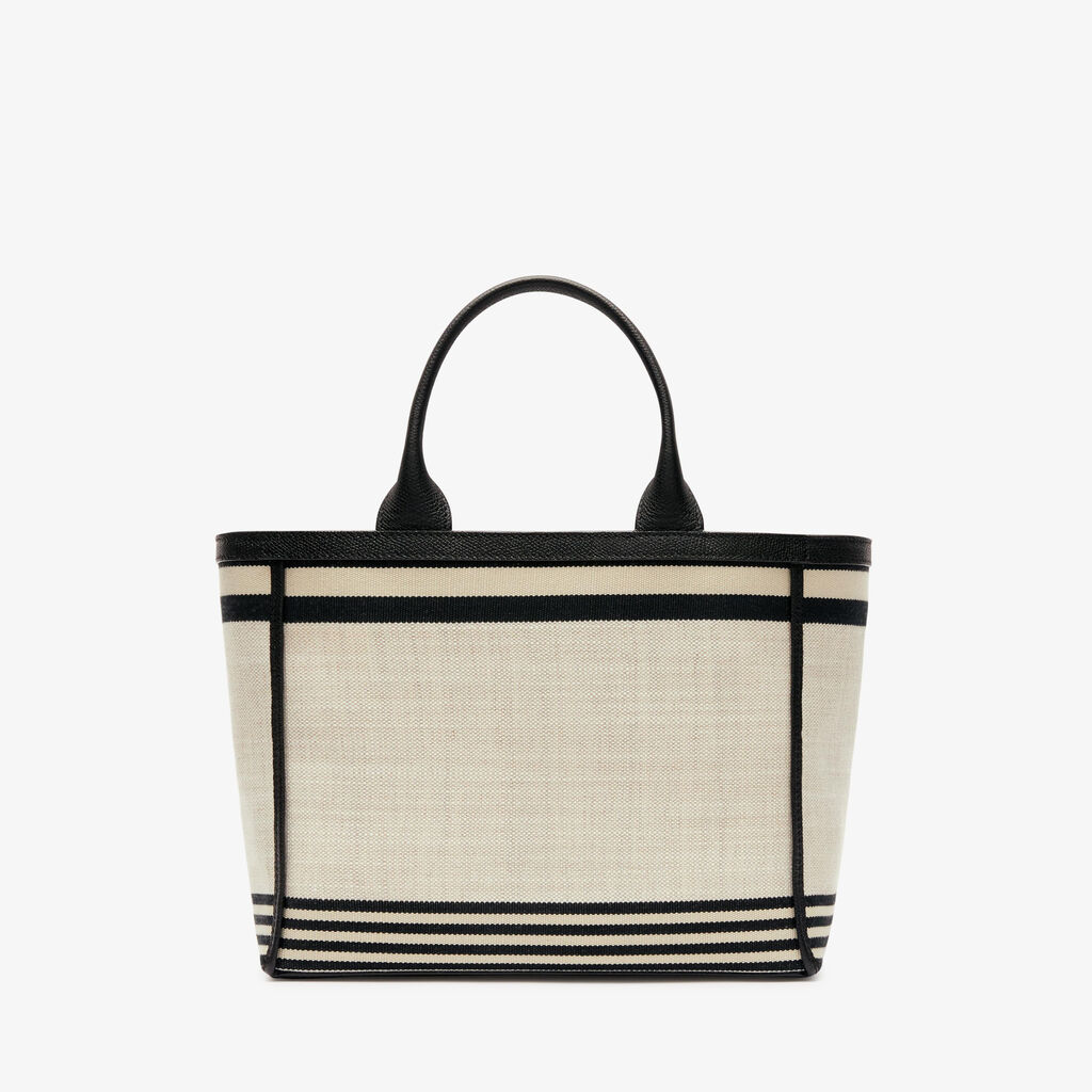 Mini Linear Fabric Tote Bag