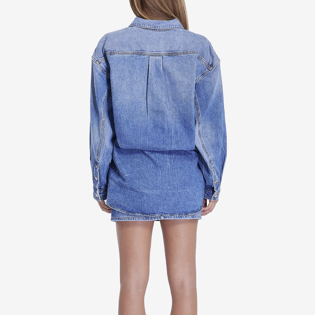 Denim mini dress