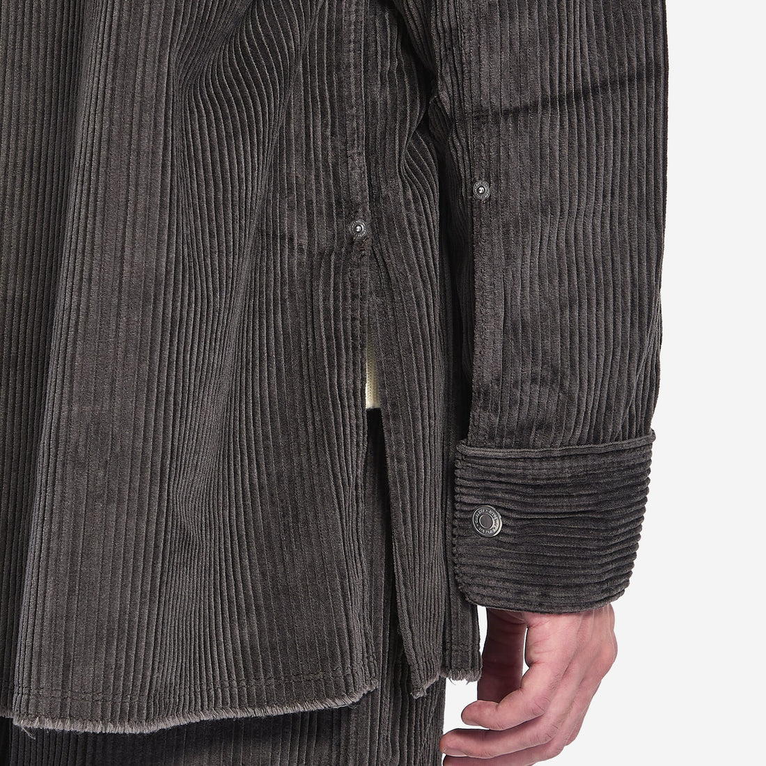 Corduroy velvet overshirt