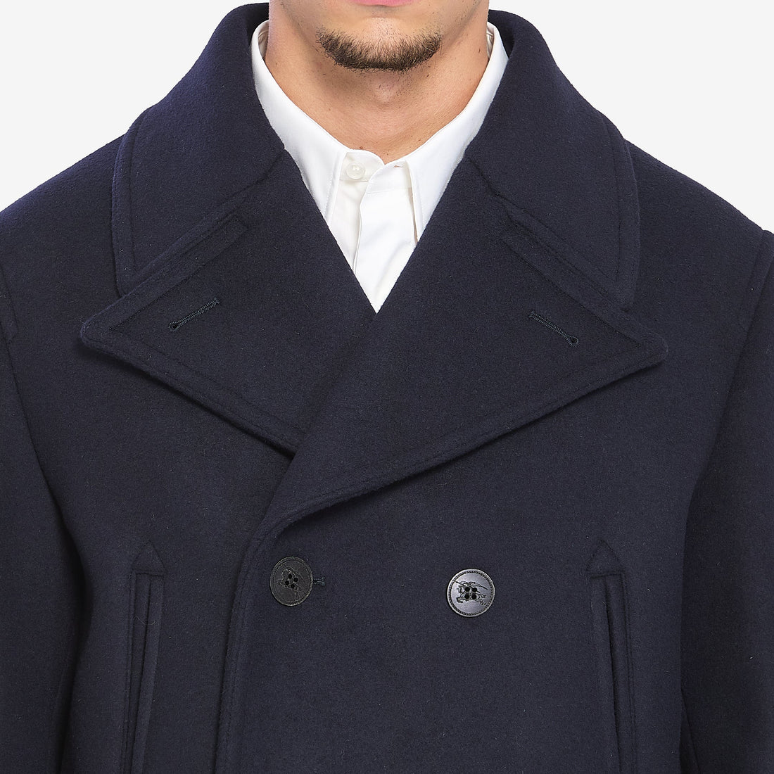 Pea coat in wool
