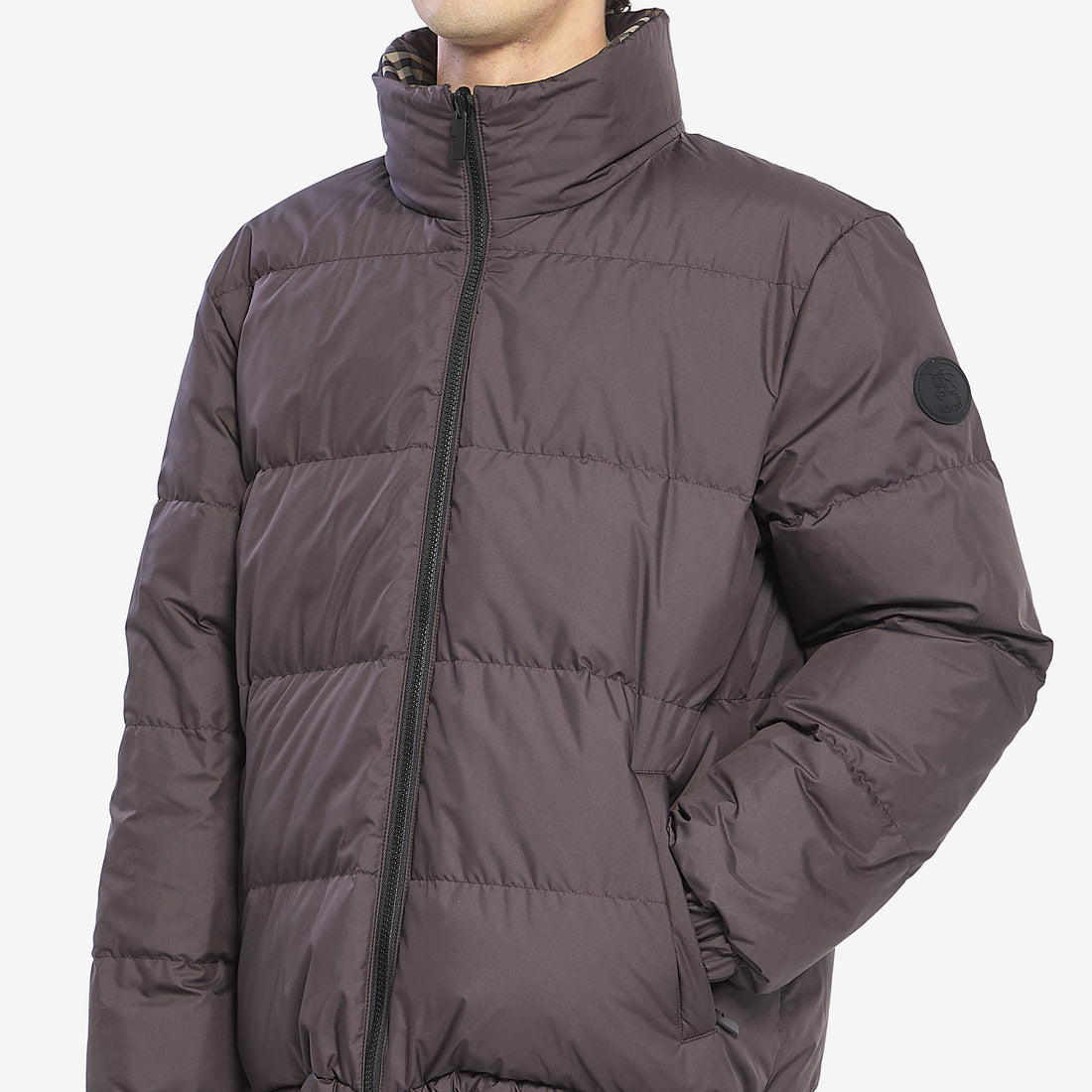 Reversible Check puffer jacket