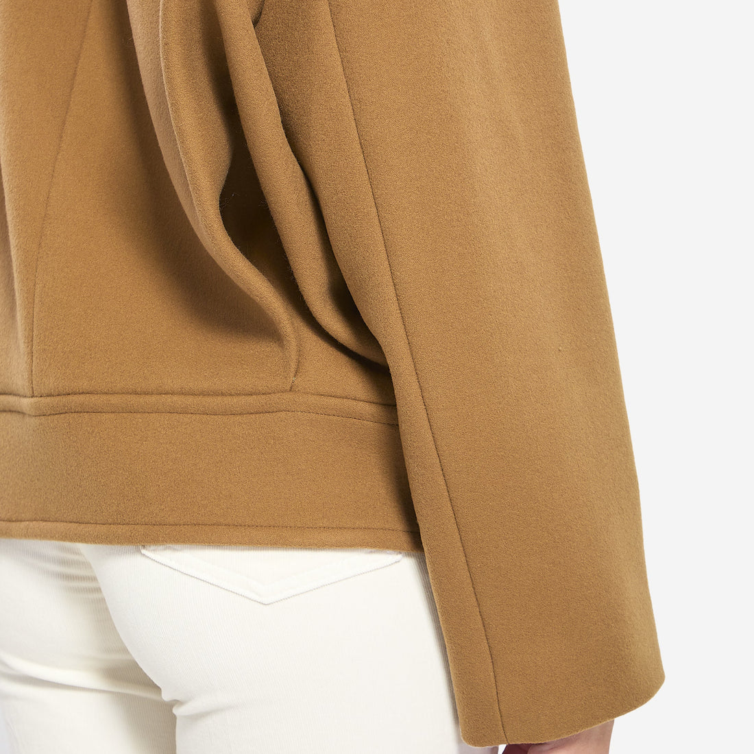 Wool and cashmere double-face jacket