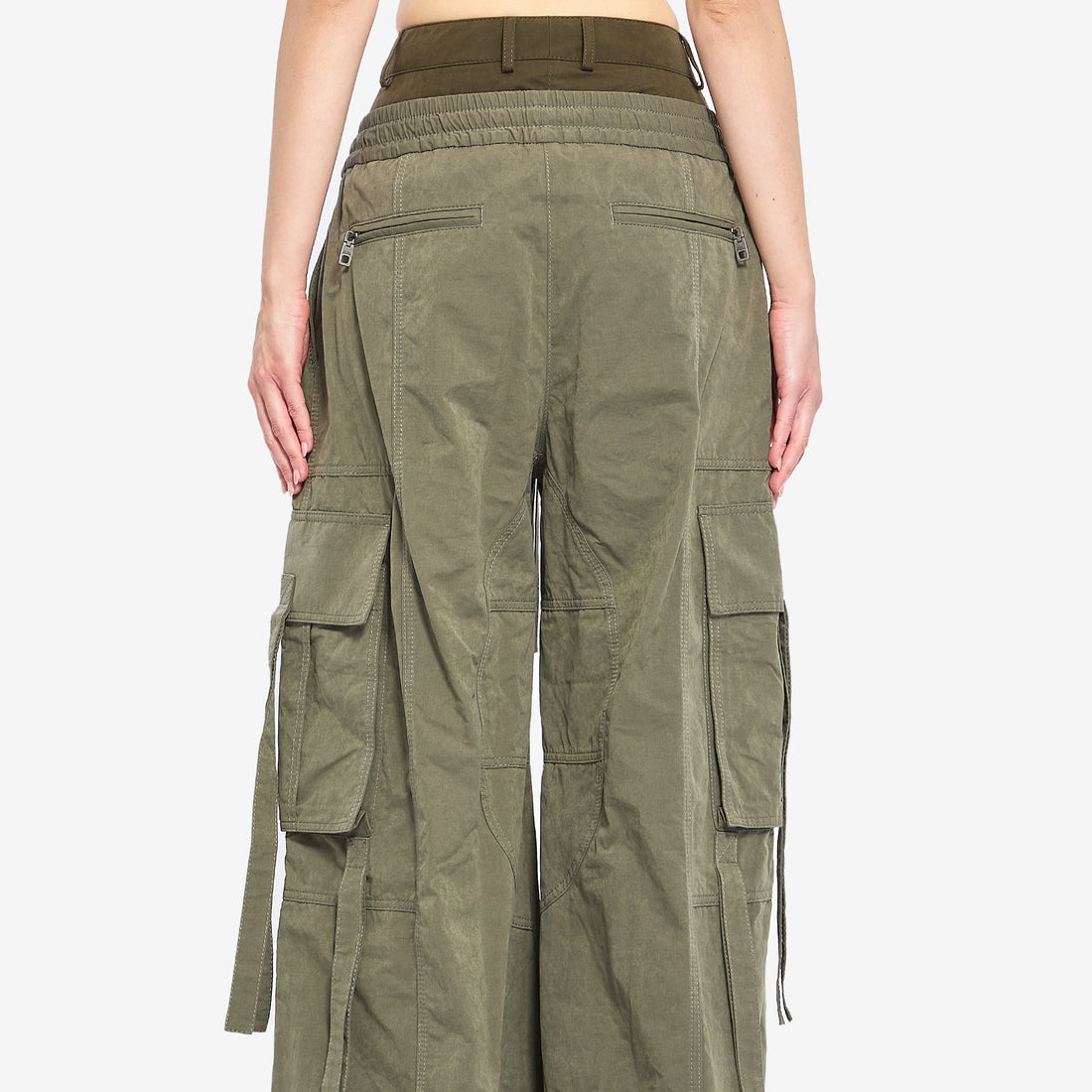 Waxed cord cargo pants