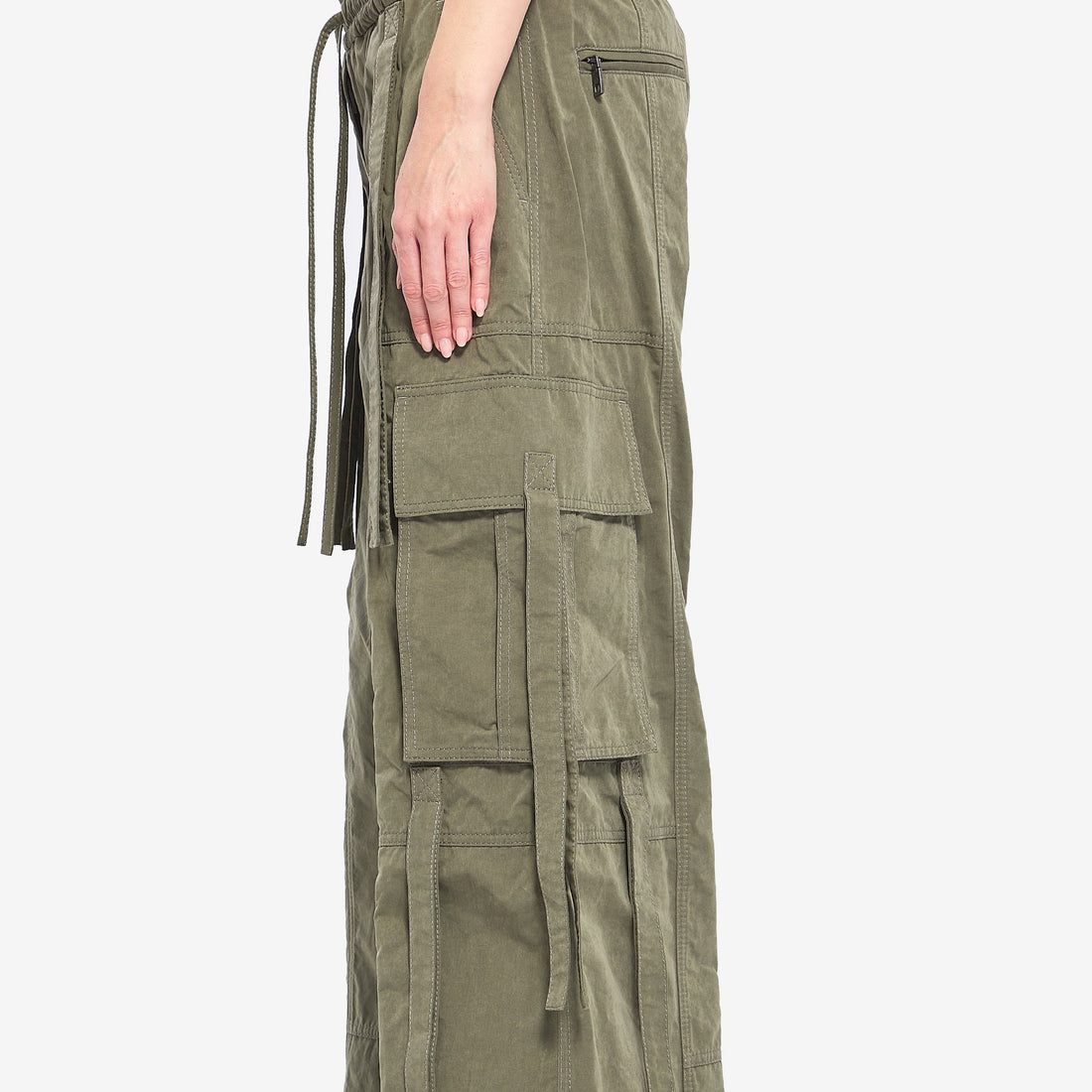 Waxed cord cargo pants