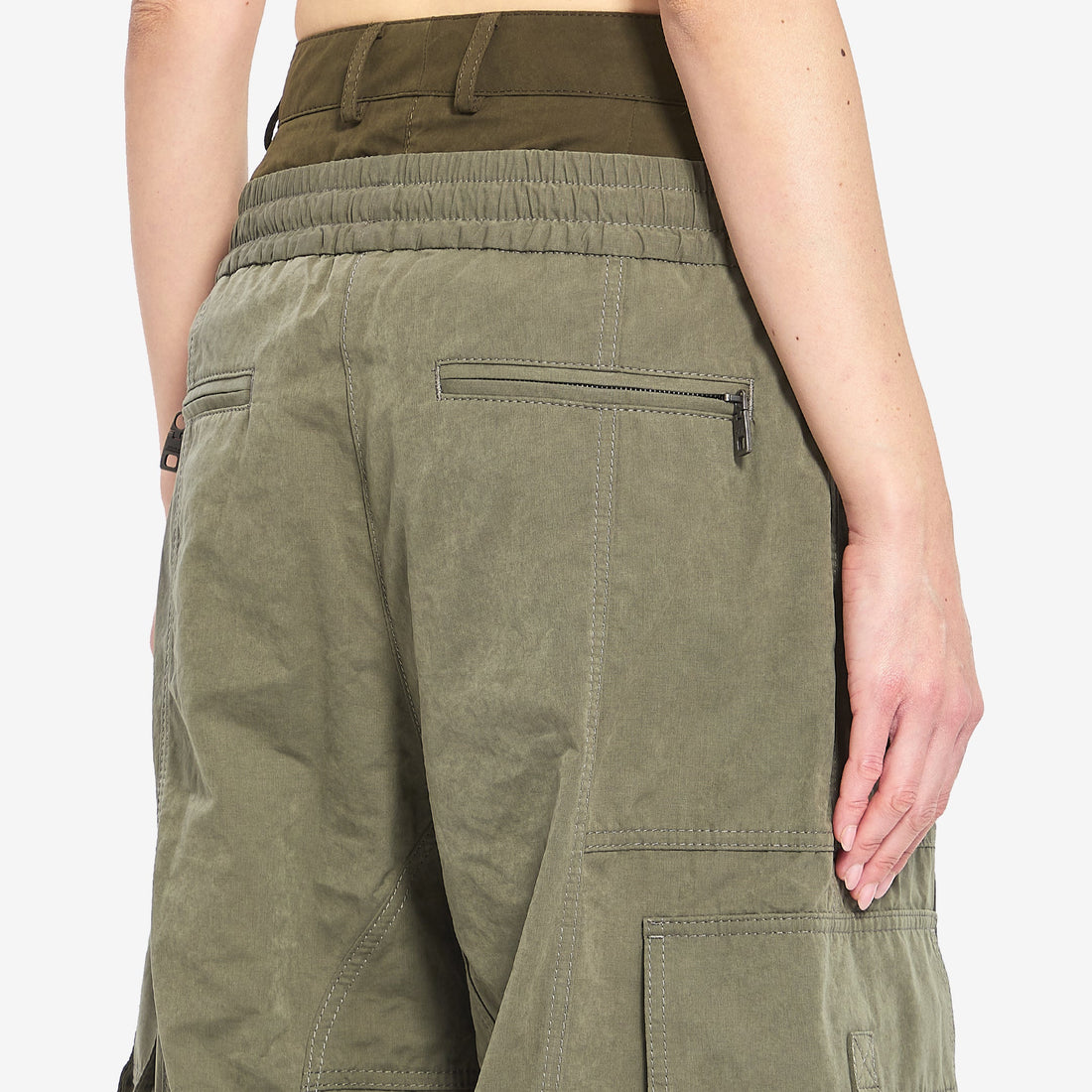Waxed cord cargo pants