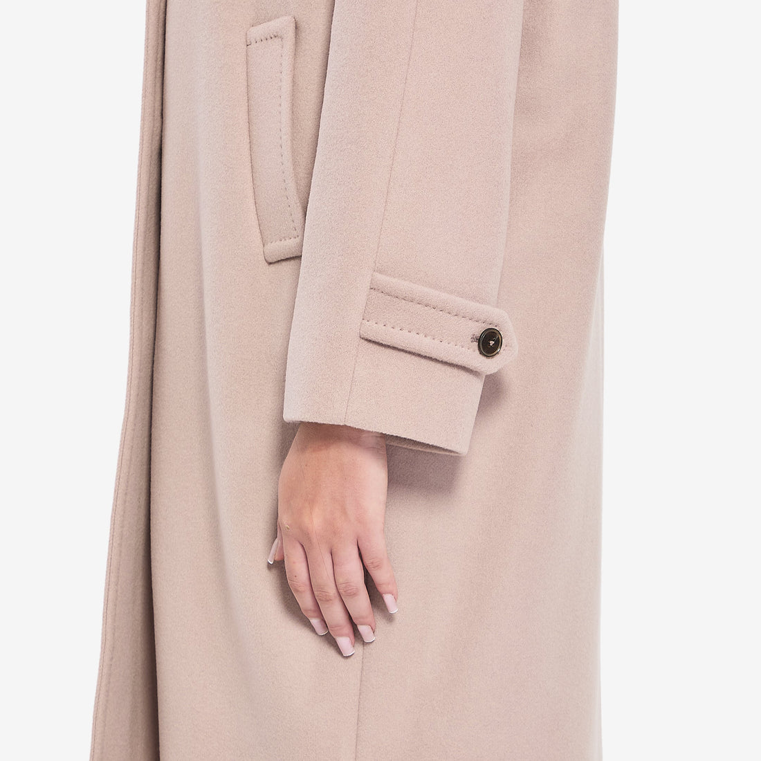 Ultralight wool and nylon coat