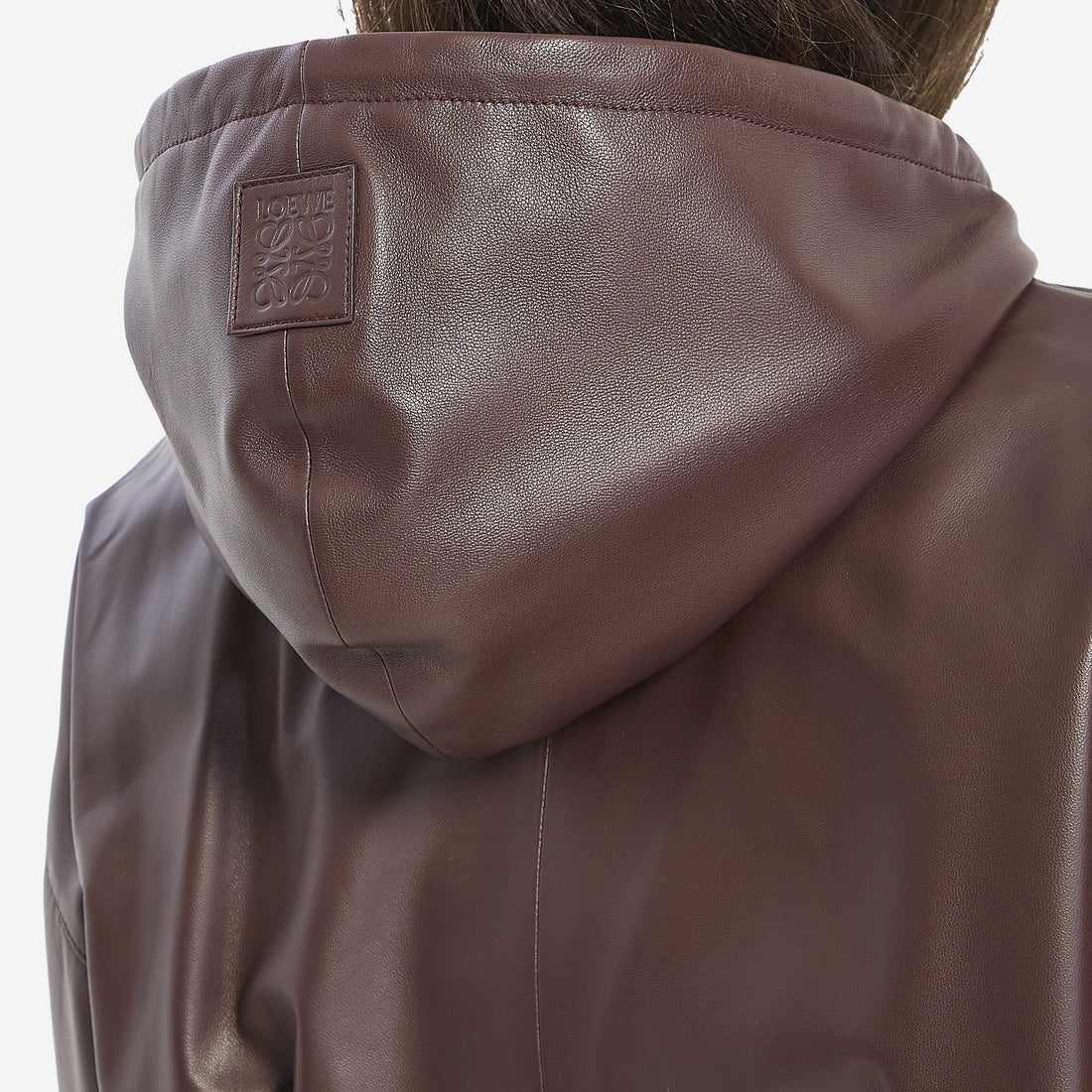 Flamenco sweatshirt in lamb nappa leather