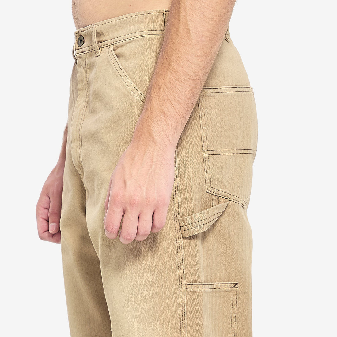 Beige cargo jeans