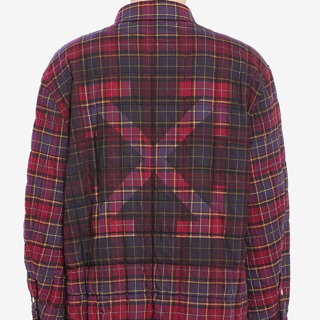Burgundy check overshirt