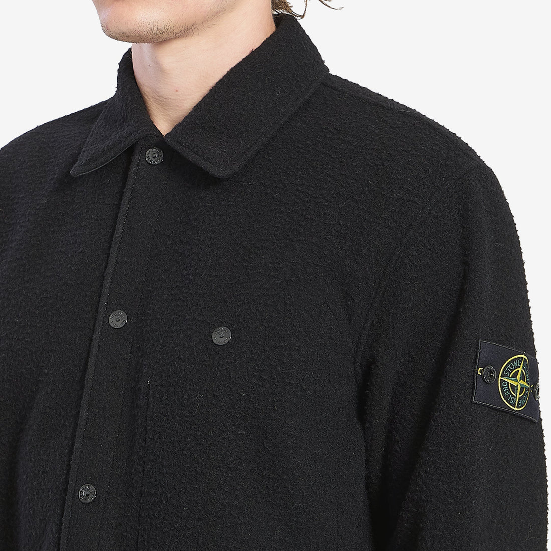 Overshirt in wool blend