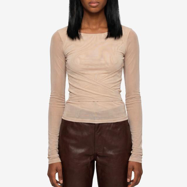 Powder Ballerina wrap top