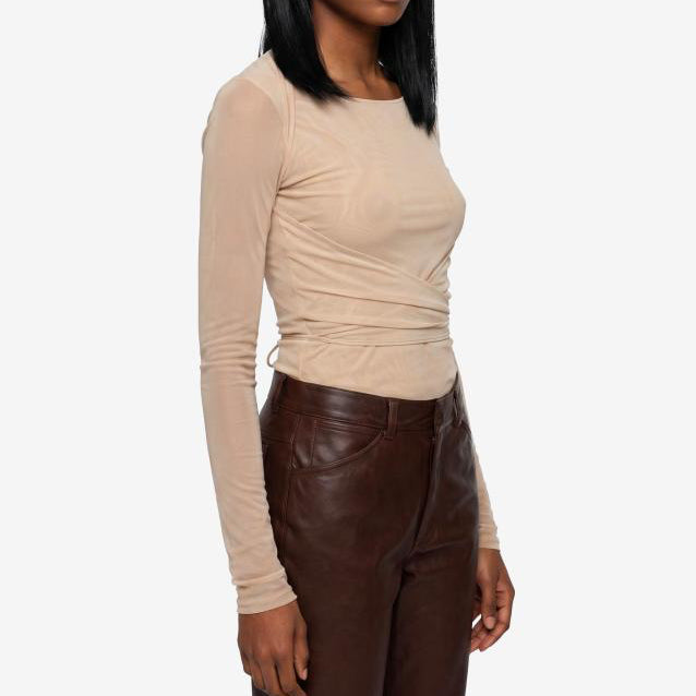Powder Ballerina wrap top