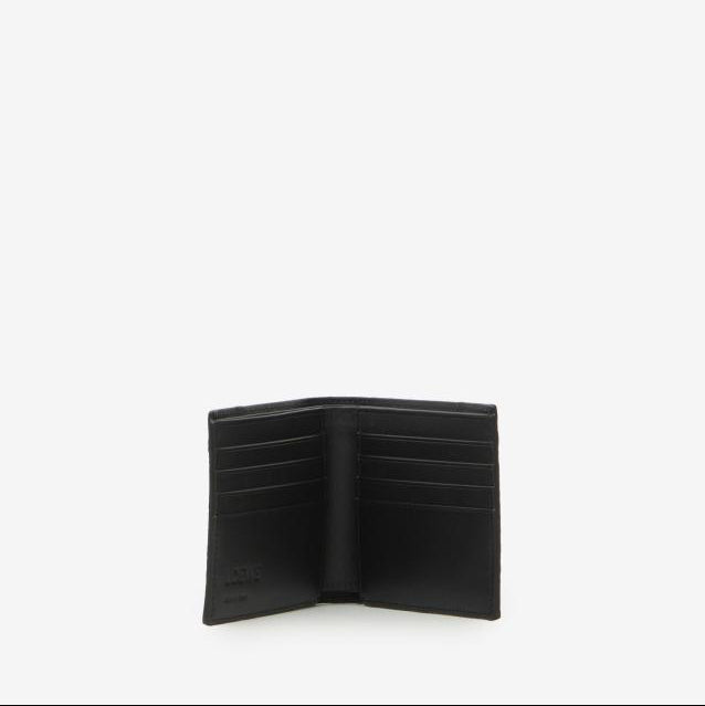 Black Puzzle Edge bifold wallet