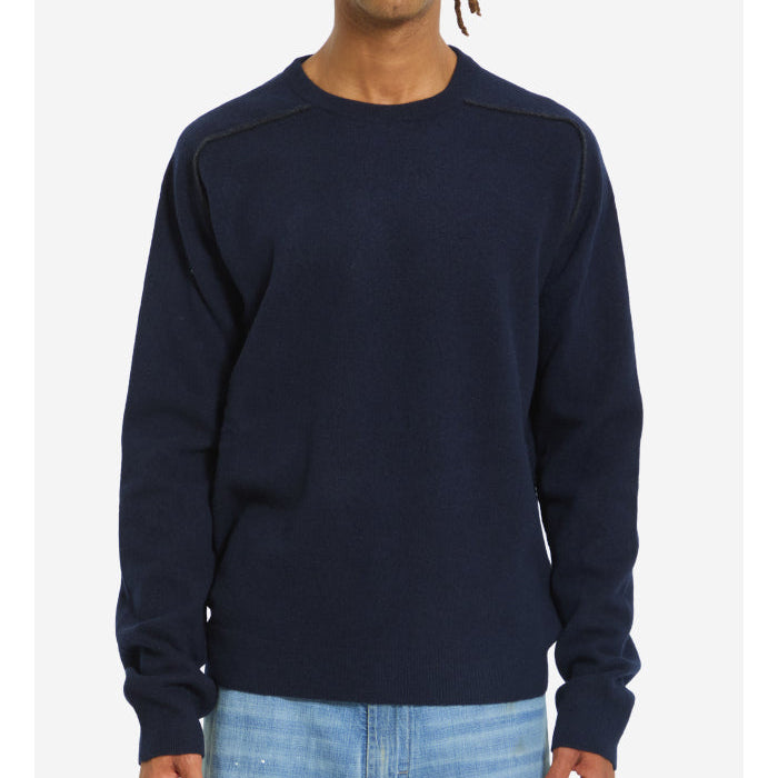 Virgin wool crewneck sweater