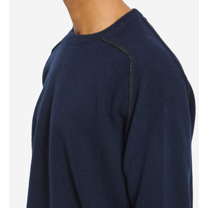 Virgin wool crewneck sweater