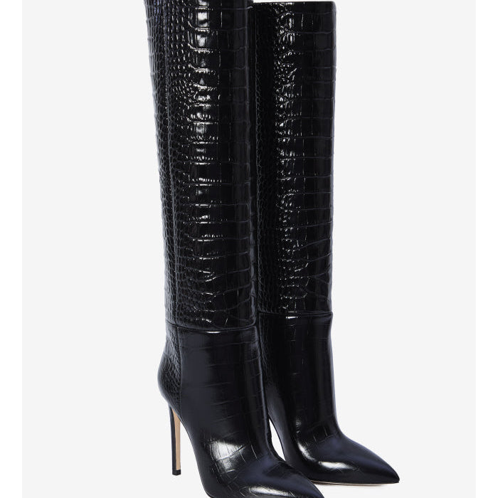 Charcoal Stiletto boots 105