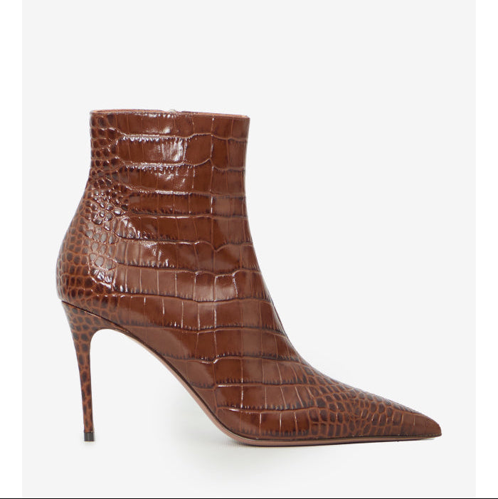 Vera 85 ankle boots in Chocolate