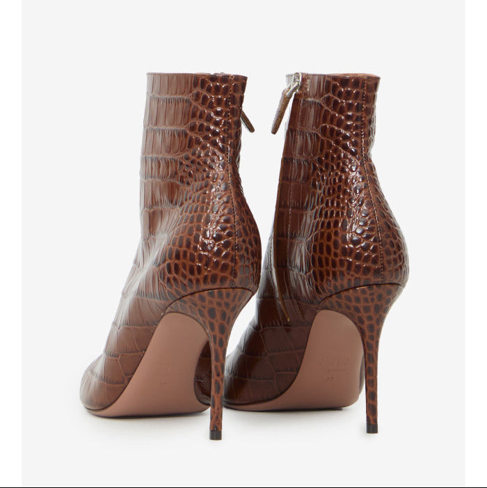 Vera 85 ankle boots in Chocolate