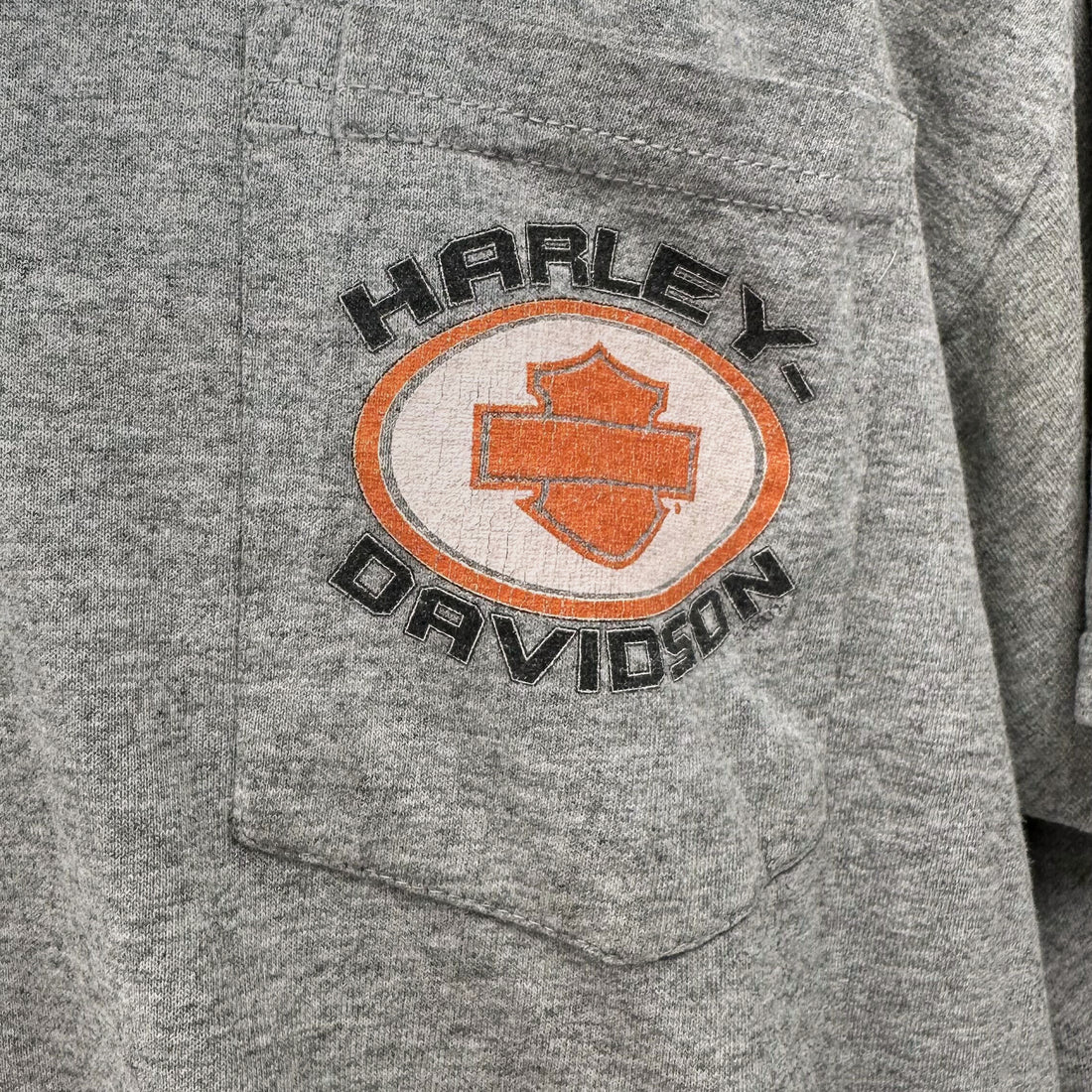 AMERICAN HARLEY-DAVIDSON NIAGARA FALLS POCKET TEE 2XL ポケットロゴ アップ