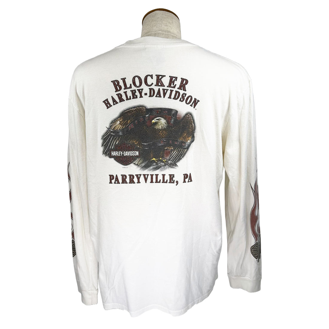 BLOCKER HARLEY-DAVIDSON PARRYVILLE PA EAGLE LS L 背面 BLOCKER HARLEY-DAVIDSON イーグル