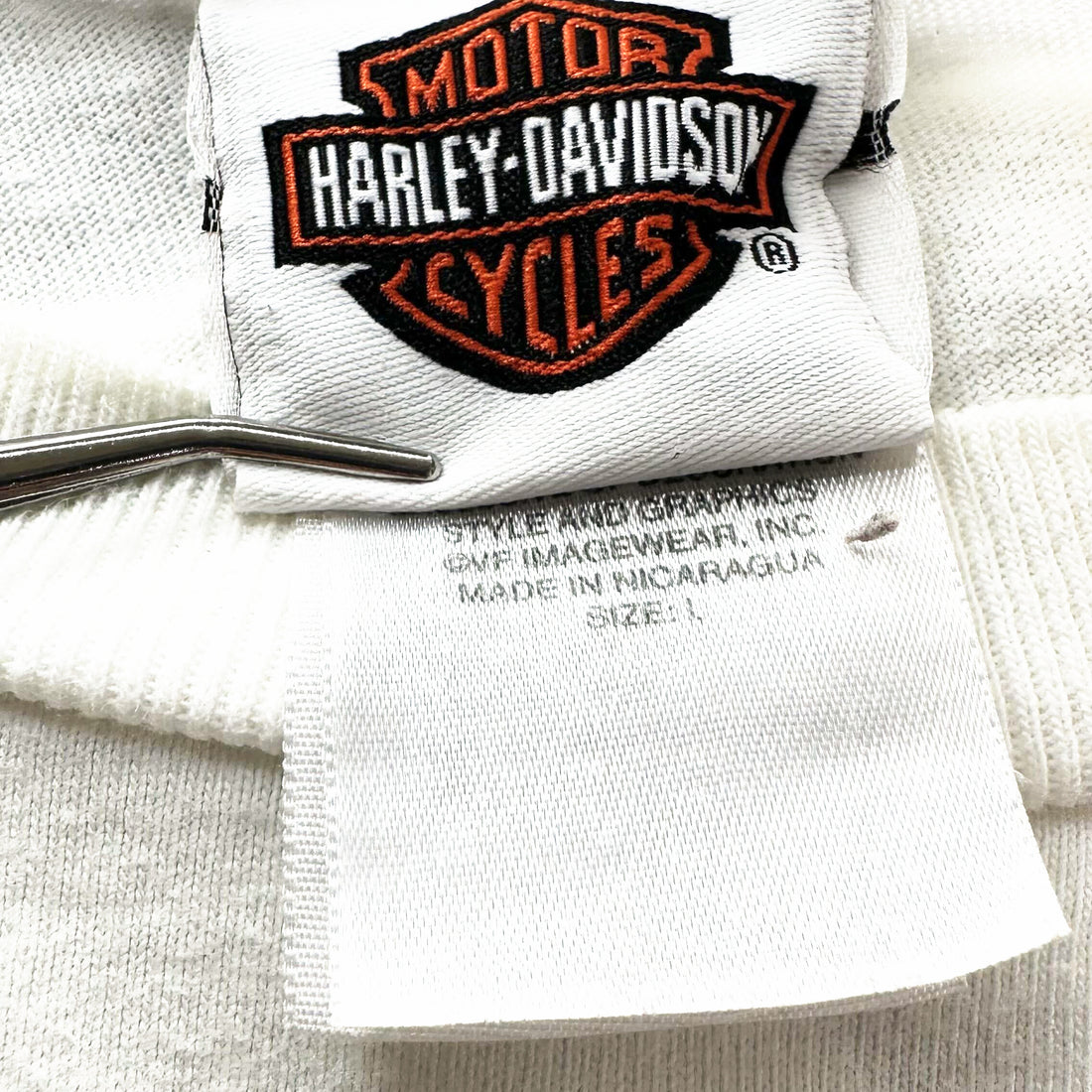 BLOCKER HARLEY-DAVIDSON PARRYVILLE PA EAGLE LS L HARLEY-DAVIDSON ネックタグ L
