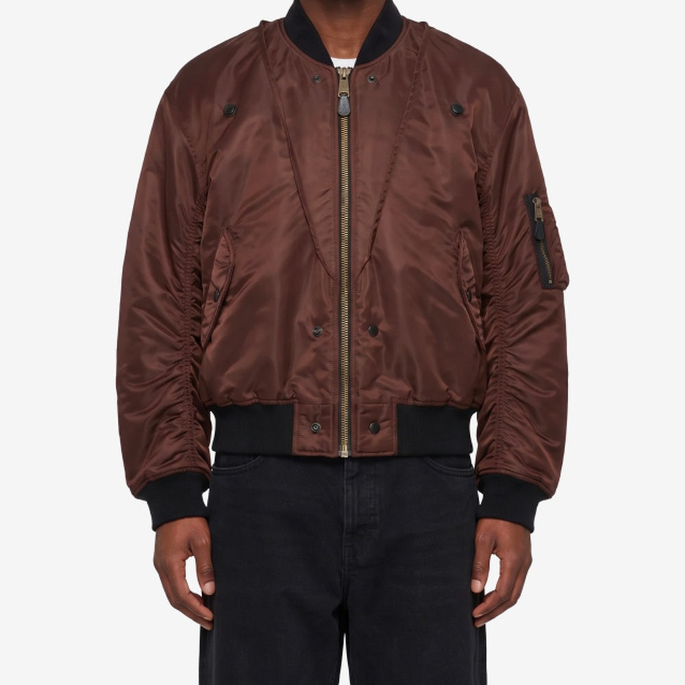 Reversible olive brown bomber